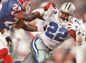Emmitt Smith was a product of the system, the one where they gave him the ball.