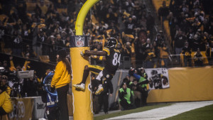 Antonio Brown is the Steelers leader in touchdown celebrations