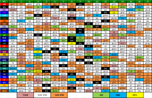 Wallet-Sized Copy of the 2013 NFL Schedule